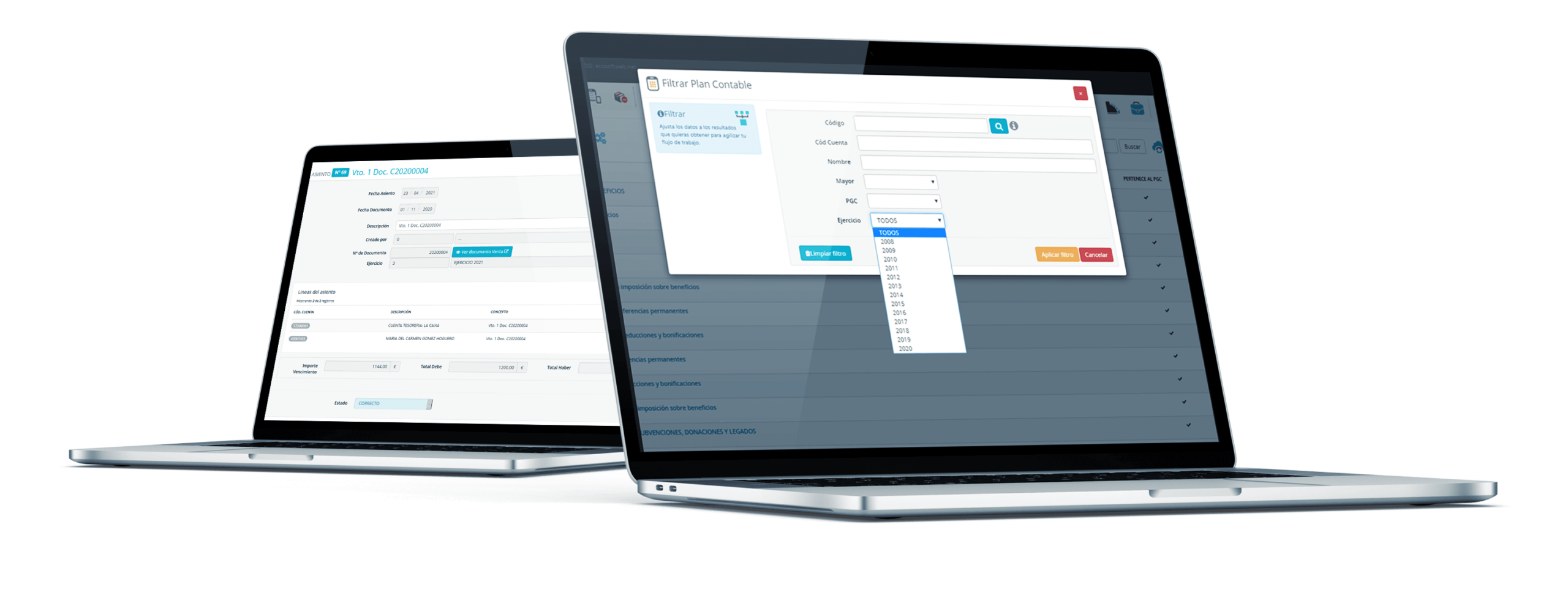 modulo de contabilidad de ecosoftweb