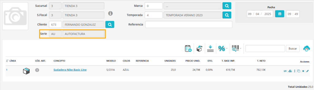 Emisión de autofactura