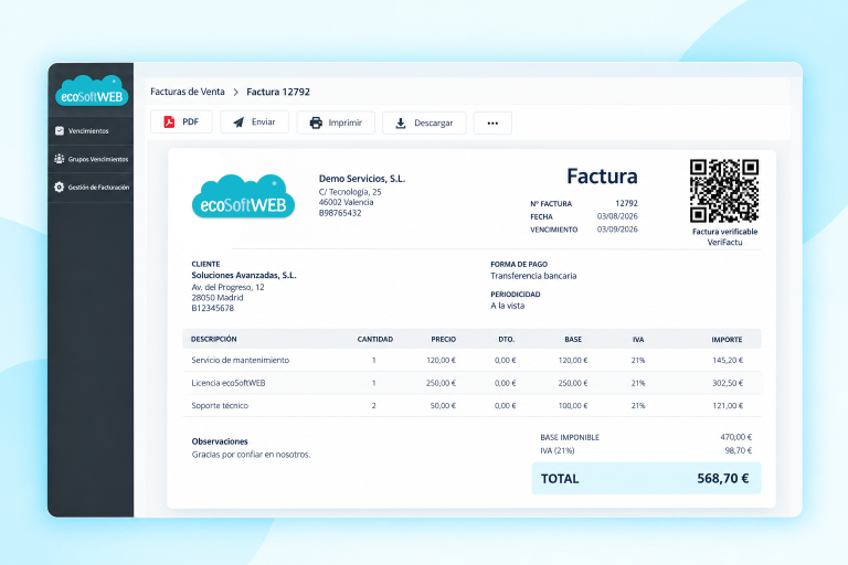 ecoSoftWEB Verifactu